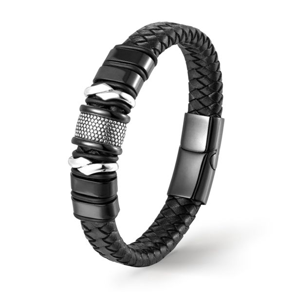 UNIQAL.de Lederarmband Lederarmband Herren "BLACK MAMBA" günstig online kaufen
