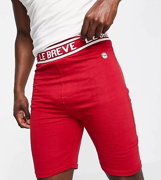 Le Breve Tall – Lounge-Shorts in Rot, Kombiteil günstig online kaufen
