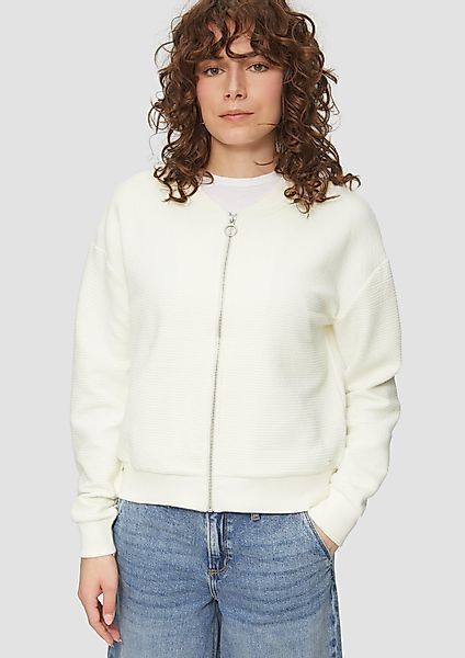 QS Sweatshirt Sweatjacke im Blouson-Style günstig online kaufen