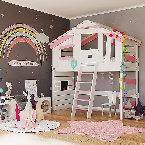 bibex Hochbett ALPIN CHALET Hochbett, Kinderbett, günstig online kaufen