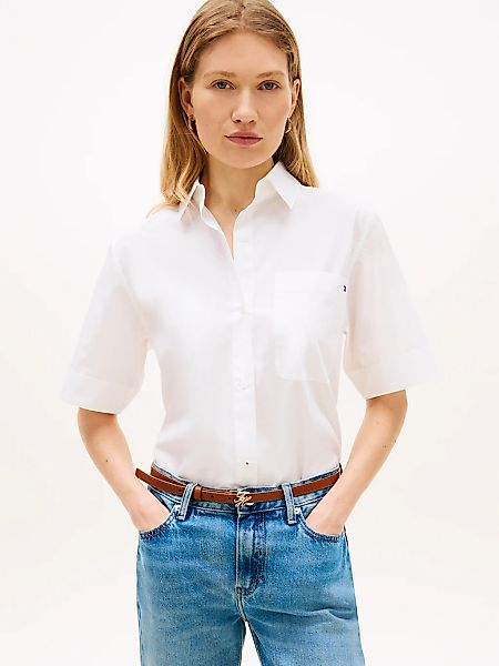 Tommy Hilfiger Kurzarmbluse "ESSENTIAL POPLIN SHORT SLEEVE SHIRTS" mit Hemd günstig online kaufen
