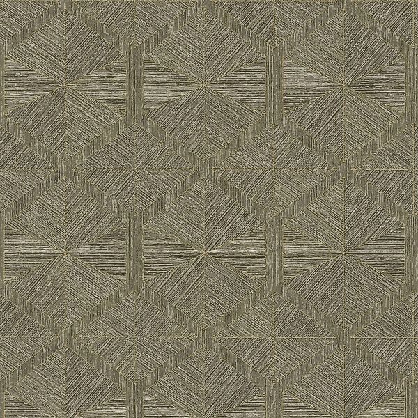PROFHOME 386904-GU Grafik Tapete Metallische Akzente oliv Braun Gold 0,53 m günstig online kaufen