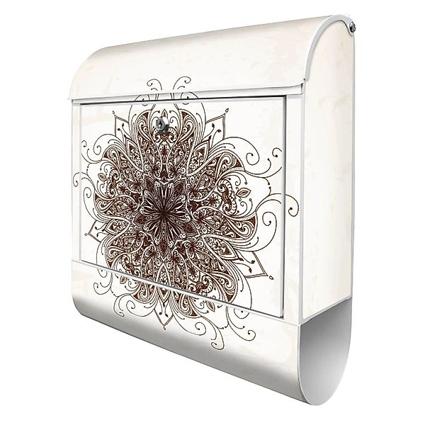 Banjado Design Briefkasten Weiß Pulverbeschichtet 39x47x14cm 2 Schlüssel Mi günstig online kaufen