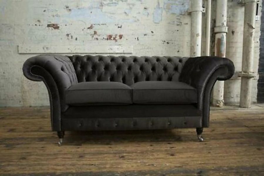 JVmoebel Sofa Edles Design Samt Couch Textil Sofa Designer 2 Sitzer, Made i günstig online kaufen