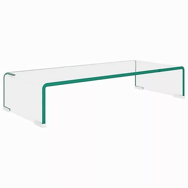 vidaXL TV-Schrank TV-Tisch Bildschirmerhöhung Glas Transparent 60x25x11 cm günstig online kaufen