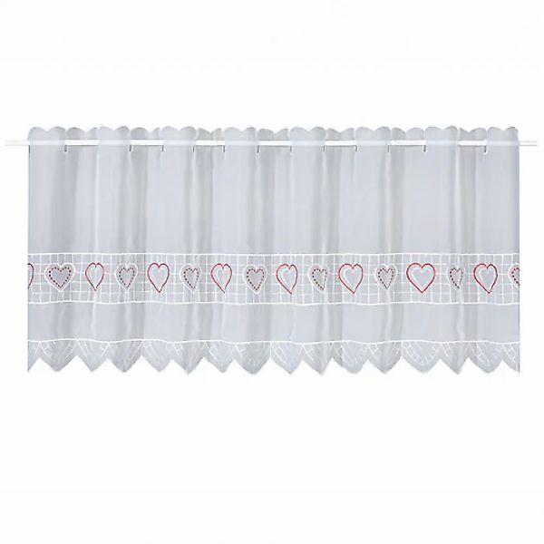 Gerster Scheibengardine »Love«, (1 St.), HxB: 45x150, mit feinem Stickdesig günstig online kaufen