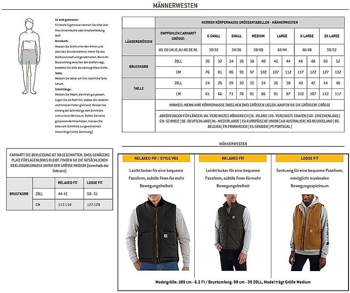 Carhartt Sweatweste Montana 106433 günstig online kaufen