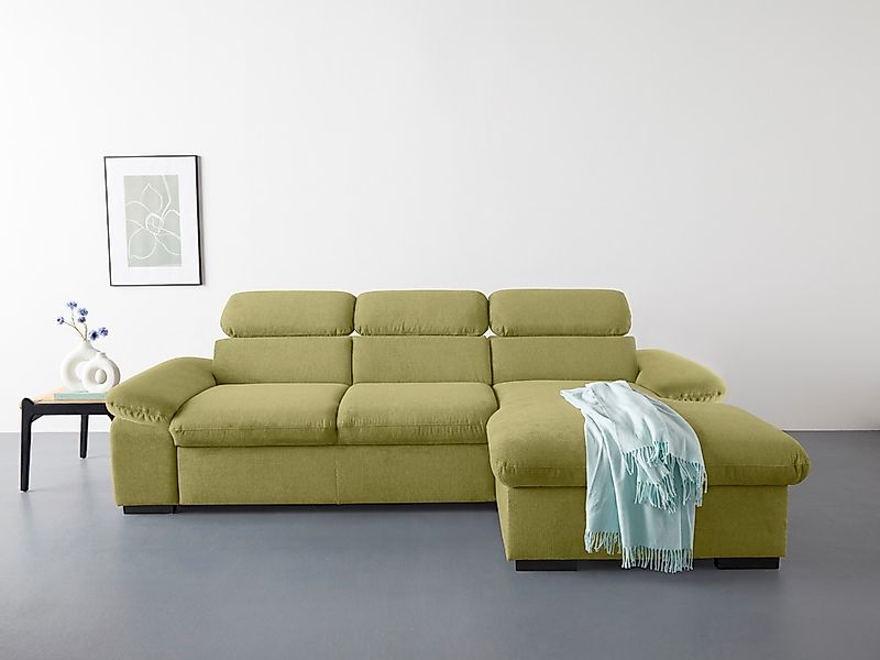 COTTA Ecksofa "Lola L-Form mit Kopfteilfunktion & Hocker", (Set, mit Hocker günstig online kaufen