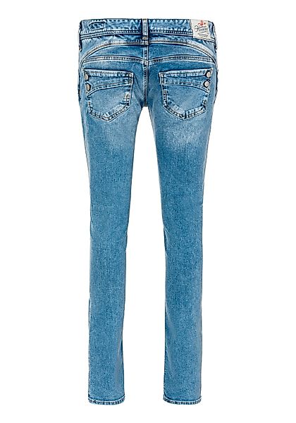 Herrlicher Slim-fit-Jeans "Piper Slim Reused Denim", mit Zierknöpfen an den günstig online kaufen