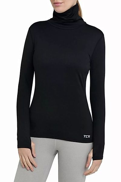 TCA Langarmshirt TCA Damen Winter Laufshirt mit Reißverschluss - Schwarz, M günstig online kaufen