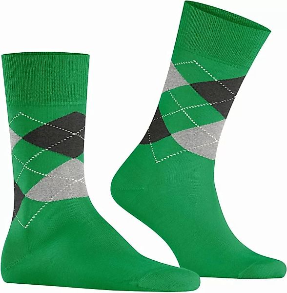 Burlington Manchester Socken Kariert Grün 7261 - Größe 40-46 günstig online kaufen