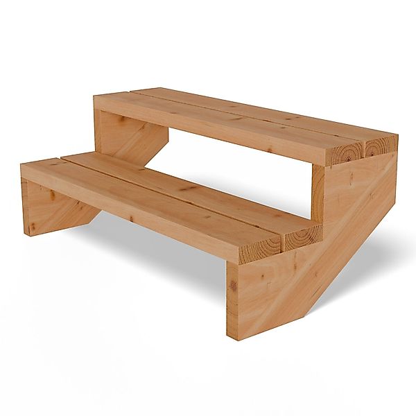 Gartenwelt Riegelsberger Außentreppe Terrassentreppe aus Lärche günstig online kaufen