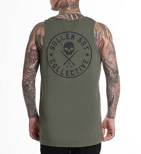 Sullen Clothing Tanktop Ever Tank Dusty Green Tattoo Schädel Totenkopf Skul günstig online kaufen