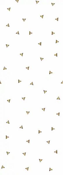 queence Vinyltapete »Dreiecke-Gold« glatt 90x250cm, selbstklebend, kinderle günstig online kaufen