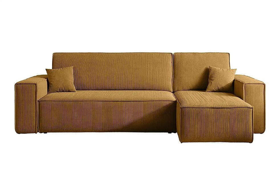 Ecksofa mit Schlaffunktion Scarlo  ¦ gelb ¦ Maße (cm): B: 244 H: 83 Polster günstig online kaufen