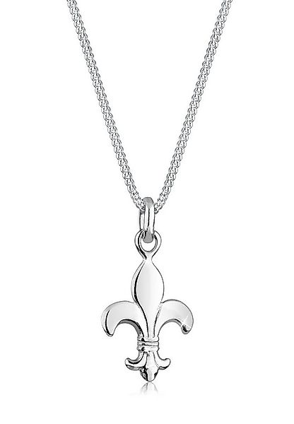 Elli Kette mit Anhänger Schwertlilie königliches Symbol 925 Silber, Lilie günstig online kaufen