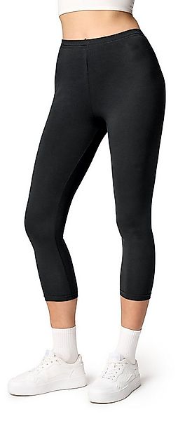 Ladeheid Leggings Damen 3/4 Capri Hose aus Baumwolle LA40-132 (1-tlg) elast günstig online kaufen