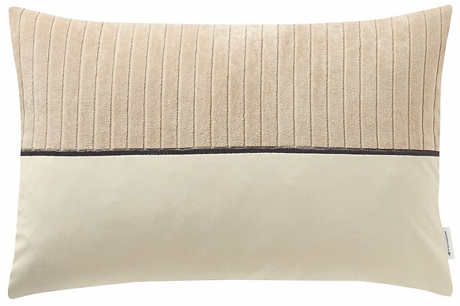 TOM TAILOR HOME Kissenhülle "Cord" mit Stickerei günstig online kaufen