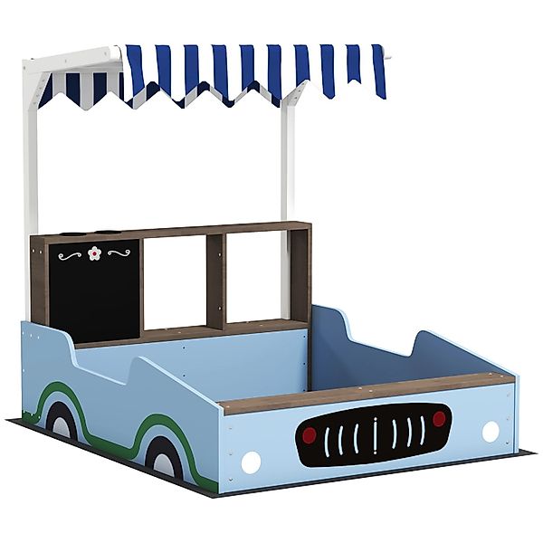AIYAPLAY Sandkasten mit Abdeckung Imprägniert Kinder Sandbox mit Sitzbänken günstig online kaufen