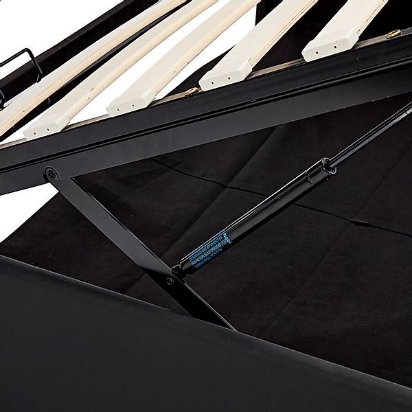 STILVORA Polsterbett 140x200 Funktionsbett Bettgestell mit USB & LED-Beleuc günstig online kaufen