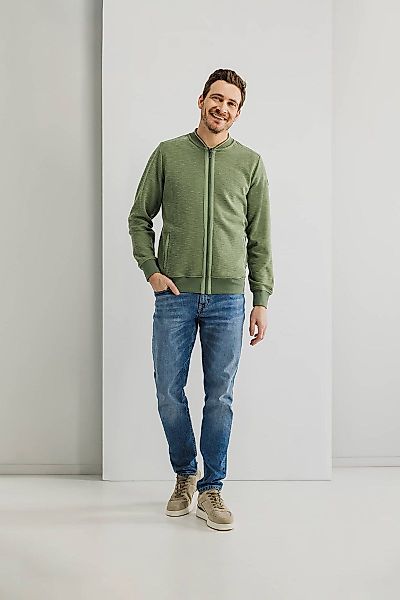 State Of Art Strickjacke Zip Grün - Größe XXL günstig online kaufen