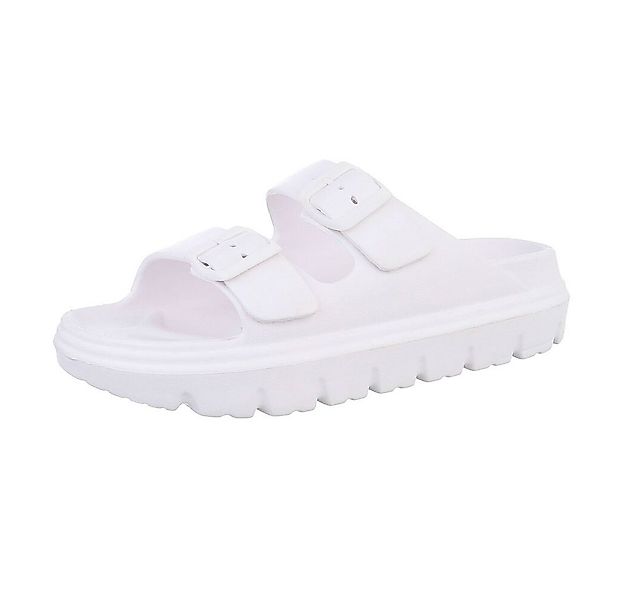 Ital-Design Damen Mules Strand Plateausandaletten (86192890) Flach Pantolet günstig online kaufen