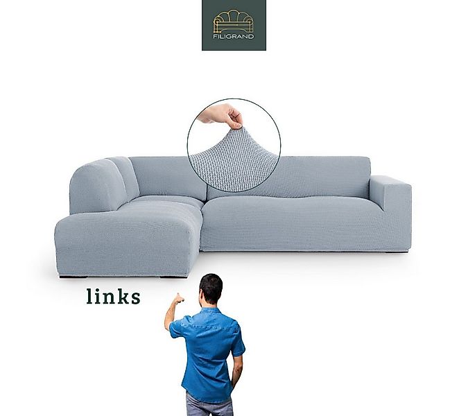 Belmarti Ecksofahusse Bezug für Ecksofa mit Halbinsel rechts/links, elastis günstig online kaufen