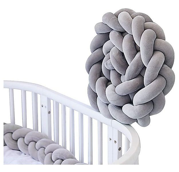 NUODWELL Nestchenschlange Twist Weave Baby Kopfschutz Bettumrandung günstig online kaufen