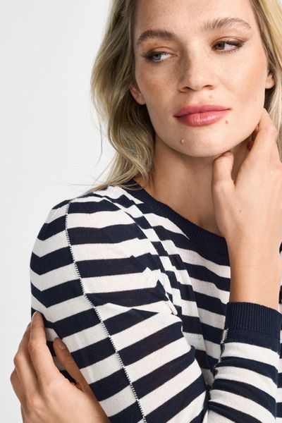 RICHROYAL Streifenpullover Mit Markenlabel am Rücken günstig online kaufen