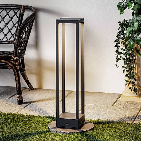 Lucande LED-Wegelampe Carlota, anthrazit, 65 cm, Metall günstig online kaufen
