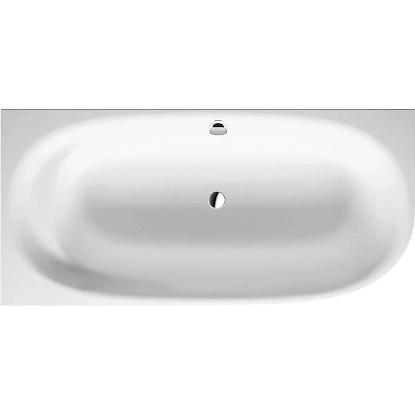 Duravit Badewanne Cape Cod 190 cm x 90 cm Ecke links mit Rückenschräge Weiß günstig online kaufen