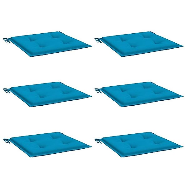 vidaXL Sitzauflage Gartenstuhl-Kissen 6 Stk. Blau günstig online kaufen