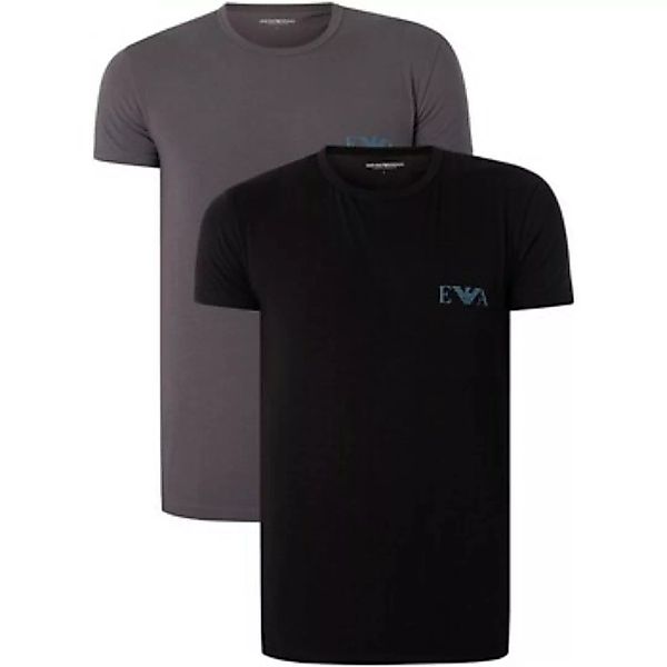 Emporio Armani  Pyjamas/ Nachthemden 2er-Pack Lounge-T-Shirts mit Rundhalsa günstig online kaufen