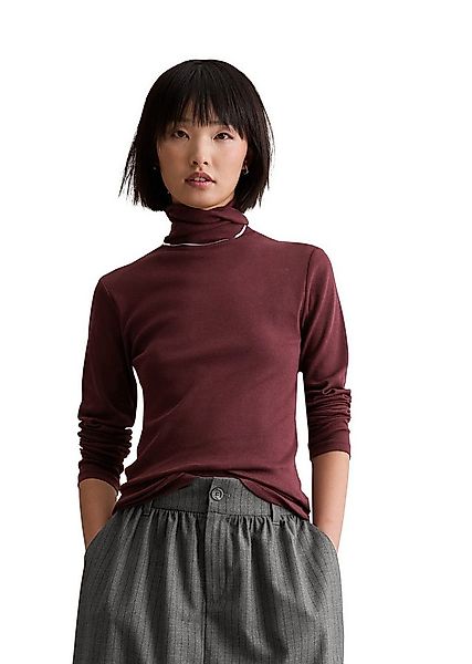 Marc O'Polo DENIM Langarmshirt aus softem Ripp-Jersey günstig online kaufen