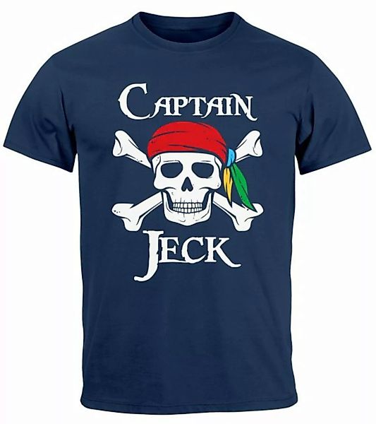 MoonWorks Print-Shirt Herren T-Shirt Fasching Karneval Pirat Captain Jeck K günstig online kaufen