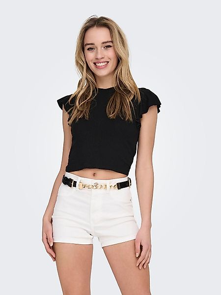 ONLY Kurzarmshirt ONLBELIA S/L FRILL TOP günstig online kaufen