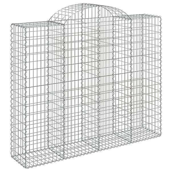 vidaXL Gabionen mit Hochbogen 8 Stk 200x50x160/180cm Eisen 1666115 günstig online kaufen