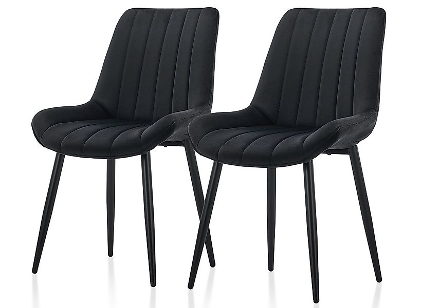 Ofcasa Esszimmerstuhl Küchenstühle (2er Set), Samt günstig online kaufen