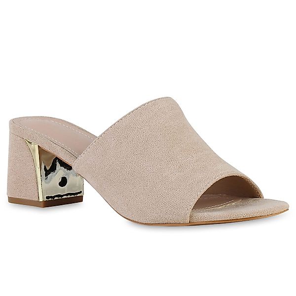 VAN HILL 840884 Sandalette Damen Pantoletten günstig online kaufen