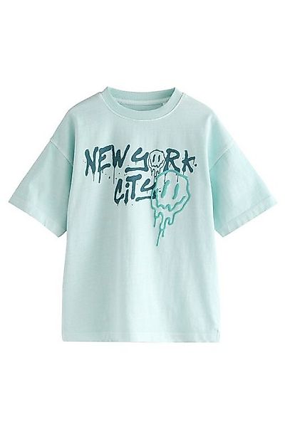 Next T-Shirt Relaxed Fit T-Shirt mit Grafik-Print und Waschung (1-tlg) günstig online kaufen
