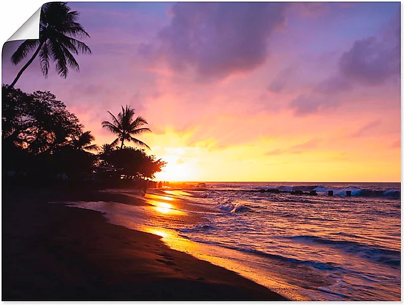Artland Wandbild »Tropischer Strand« Sonnenaufgang & -untergang 1 Stk. tlg. günstig online kaufen