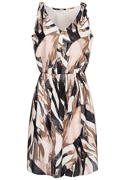 CLOUD 5IVE Shirtkleid CLOUD 5IVE Dress with buttons and knot details abstra günstig online kaufen