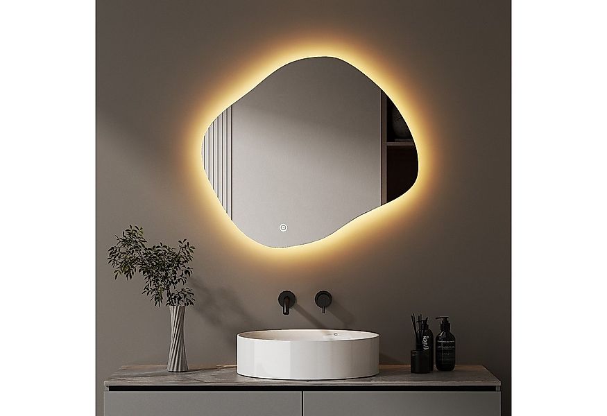 WDWRITTI Badspiegel Badezimmerspiegel mit Beleuchtung Wandspiegel Led Touch günstig online kaufen