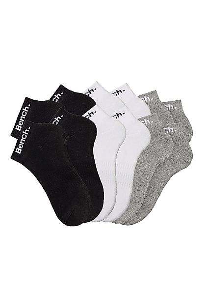 Bench. Sportsocken, (Packung, 12 Paar), Tennis Kurzsocken mit Halbfußfrotte günstig online kaufen
