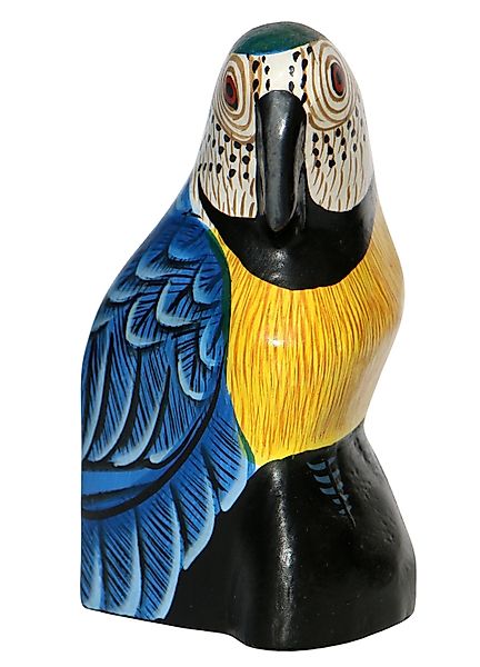 Wogeka Tierfigur bunter 10cm Papagei Holz günstig online kaufen