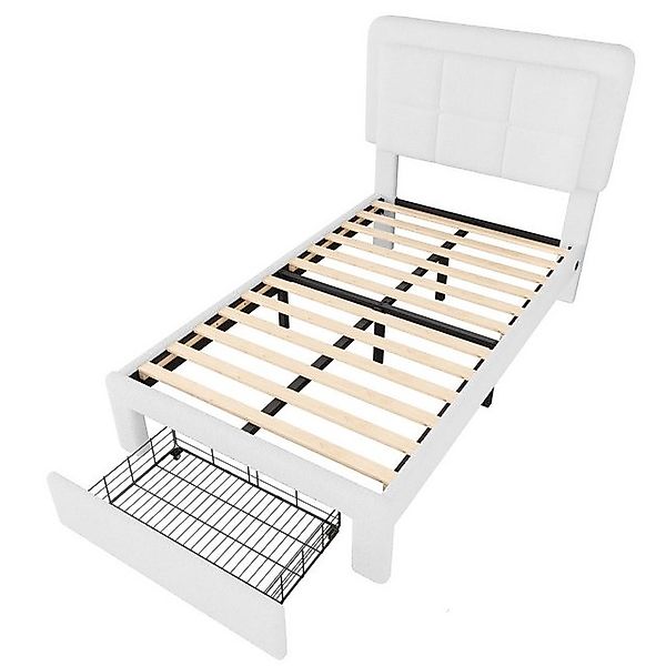 KLAM HOME Polsterbett Doppelbett Jugendbett mit Stauraum 90/140/160x200cm ( günstig online kaufen