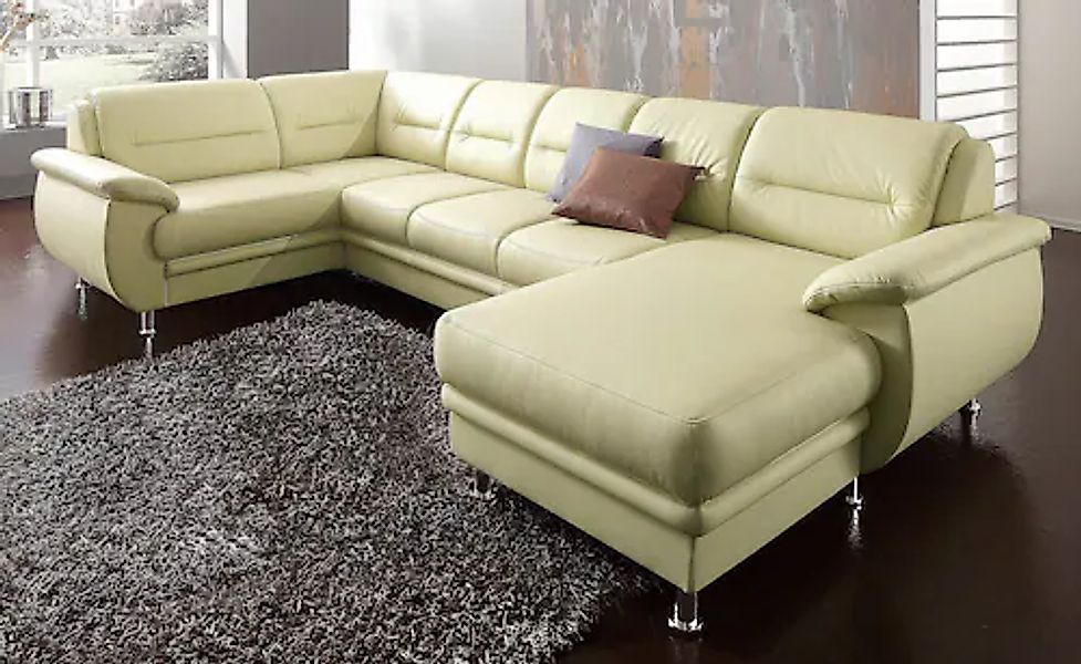 sit&more Wohnlandschaft »Mailand U-Form, B: 312 cm« optional Bettfunktion günstig online kaufen