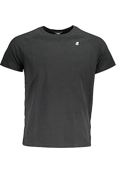 K-Way T-Shirt Schwarzes Herren Kurzarm-T-Shirt mit Rundhals und günstig online kaufen