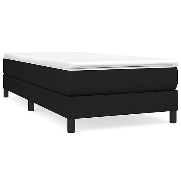 vidaXL Boxspringbett, Boxbett mit Matratze Weiß 100x200 cm Kunstleder günstig online kaufen