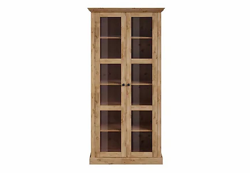 Home affaire Vitrine "Meliss", aus massiver Kiefer, mit viel Stauraum günstig online kaufen